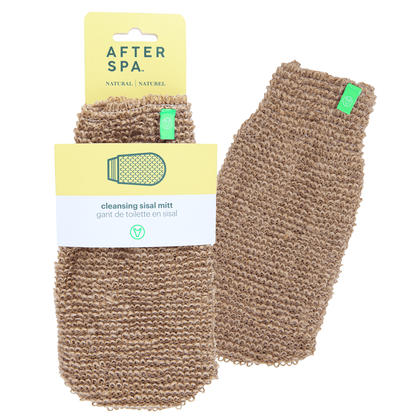 Afterspa Cleansing Sisal Mitt | to exfoliate the body.