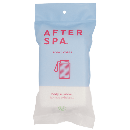 Afterspa Body Scrubber _ to cleanse and exfoliate the body.