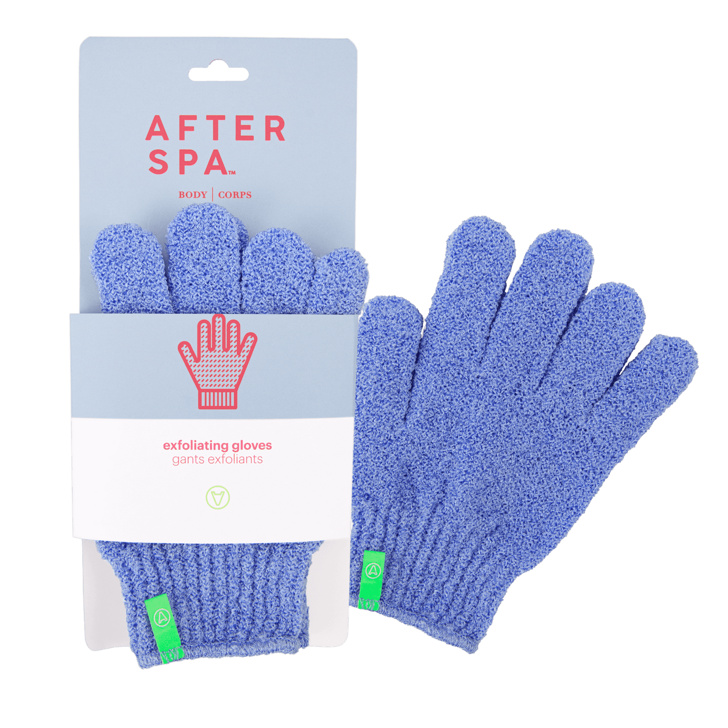 Afterspa Exfoliating Gloves _ to exfoliate the body. 