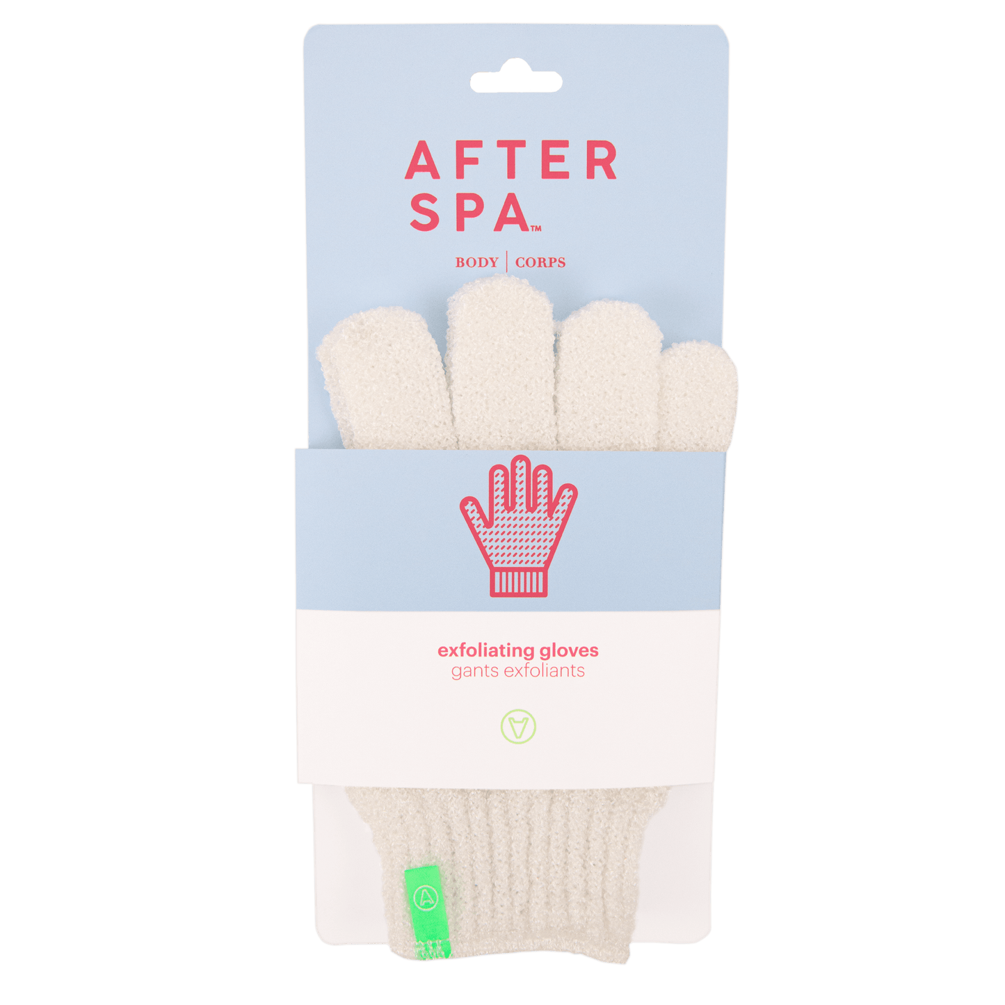 Afterspa Exfoliating Gloves _ to exfoliate the body. 