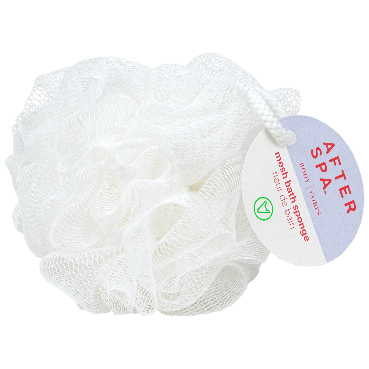 Afterspa Mesh Bath Sponge _ Body Cleanser For A Soapy, Bubbly Cleanse