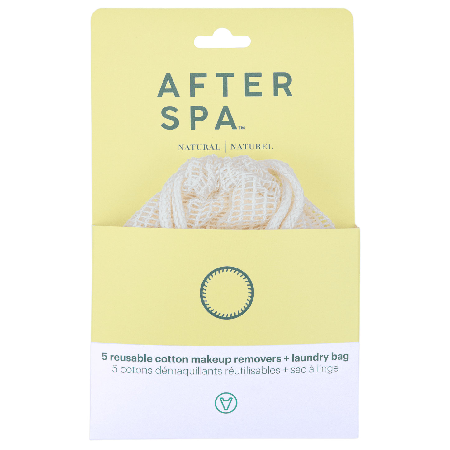 Afterspa 5 Reusable Cotton Makeup Removers + Laundry Bag