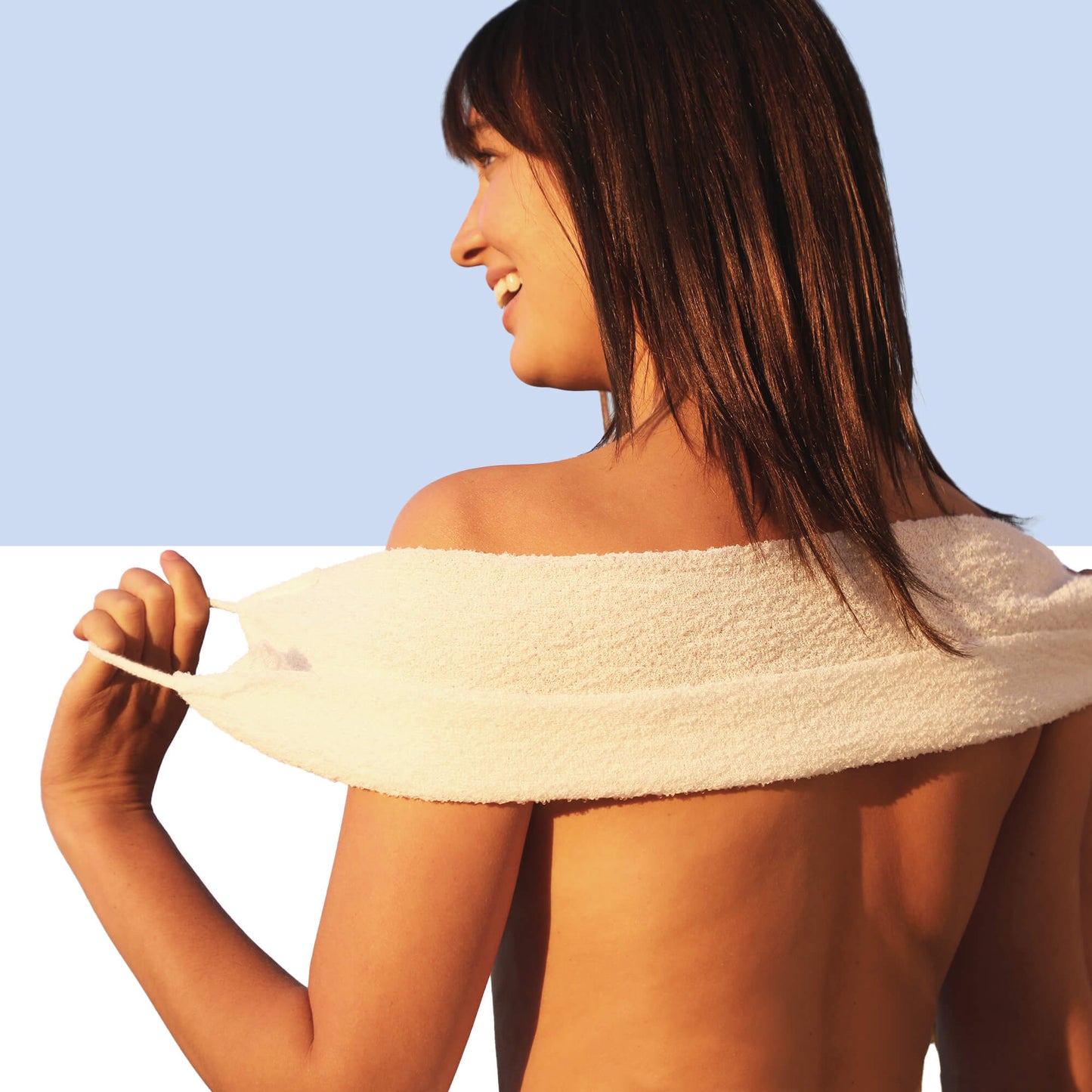 Exfoliating Wash Cloth by Afterspa to cleanse and exfoliate the body