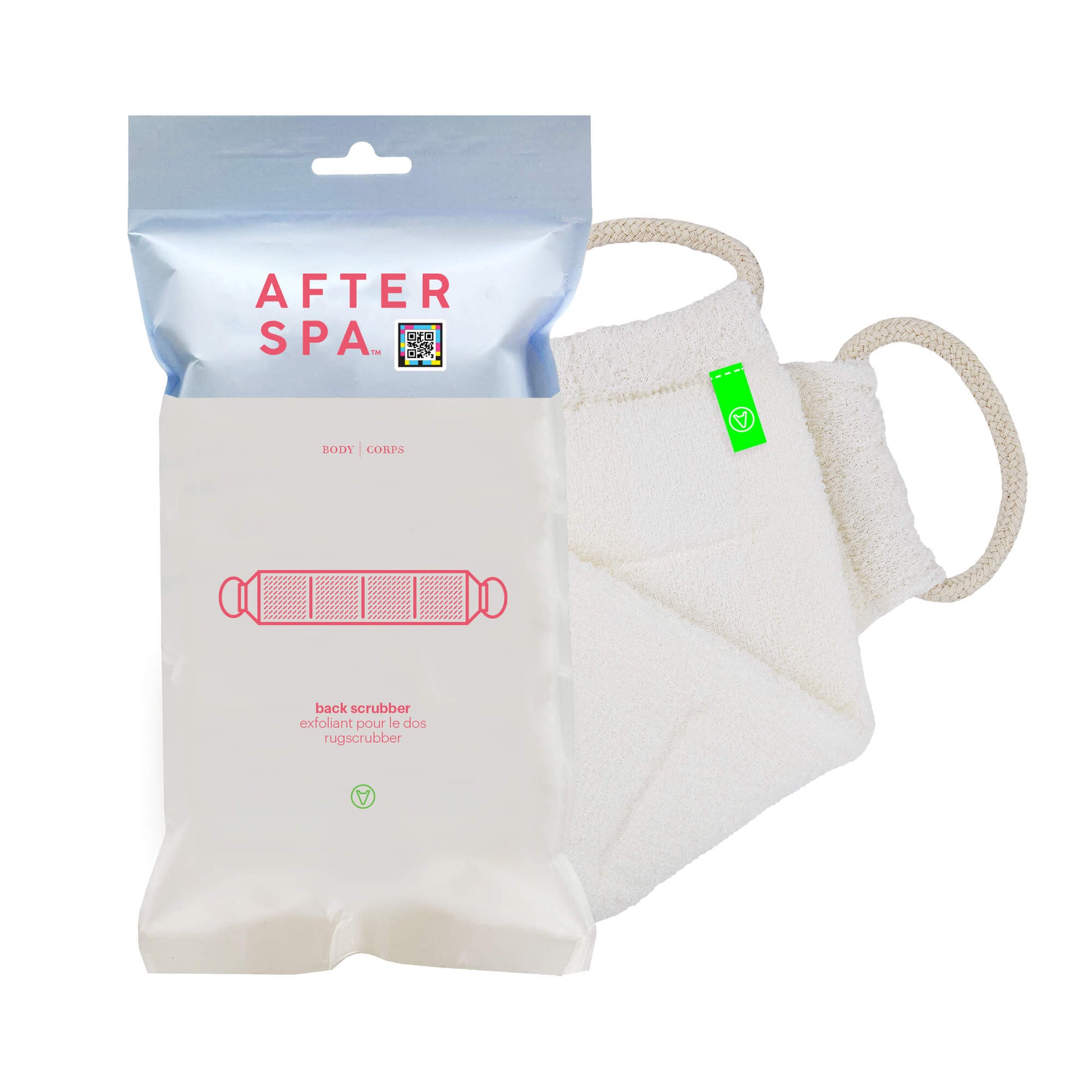 Afterspa Back Scrubber _ Scrubber to exfoliate the back.