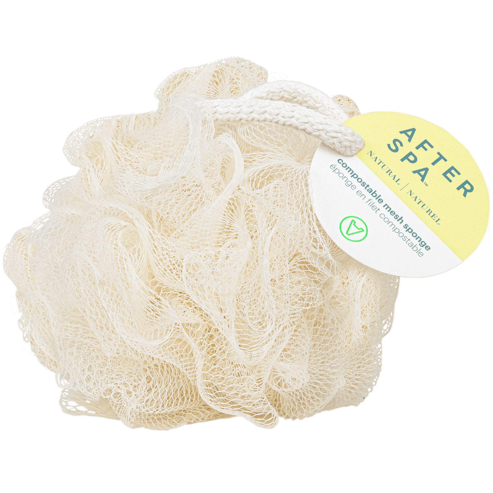 Afterspa Compostable Mesh Sponge _ For A Natural Cleanse.