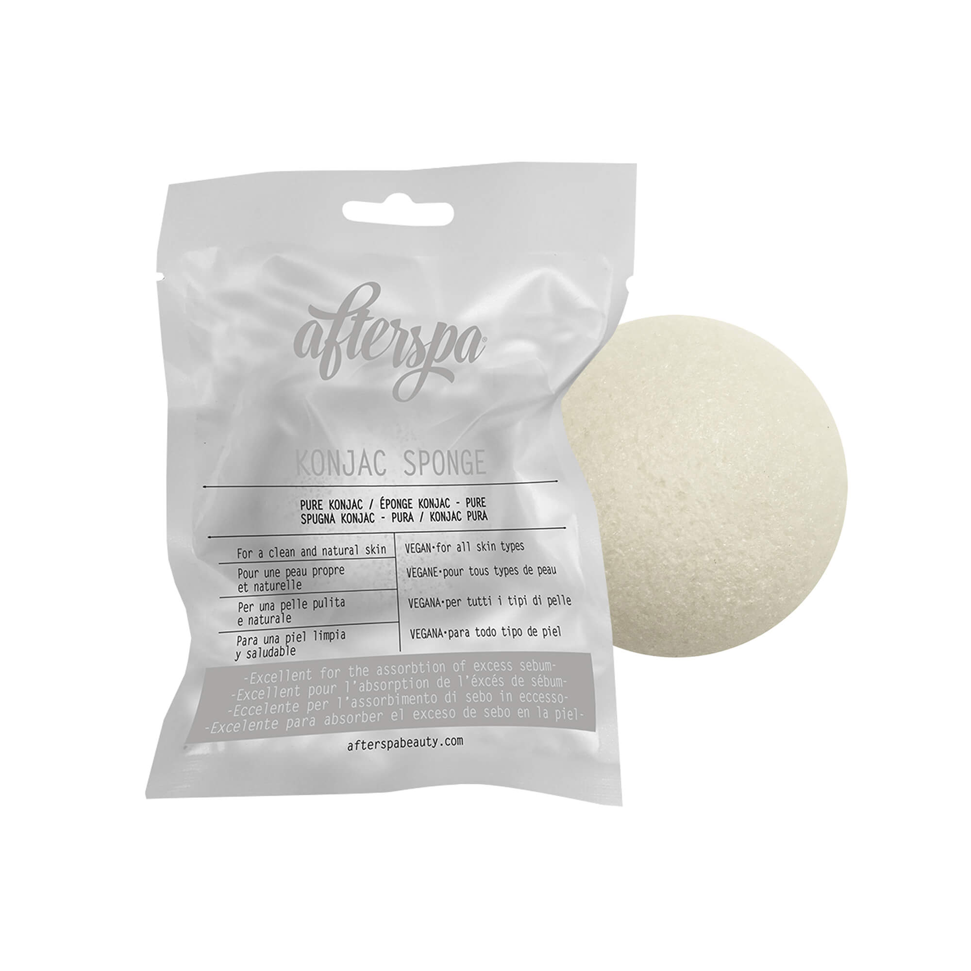 Clean konjac store sponge