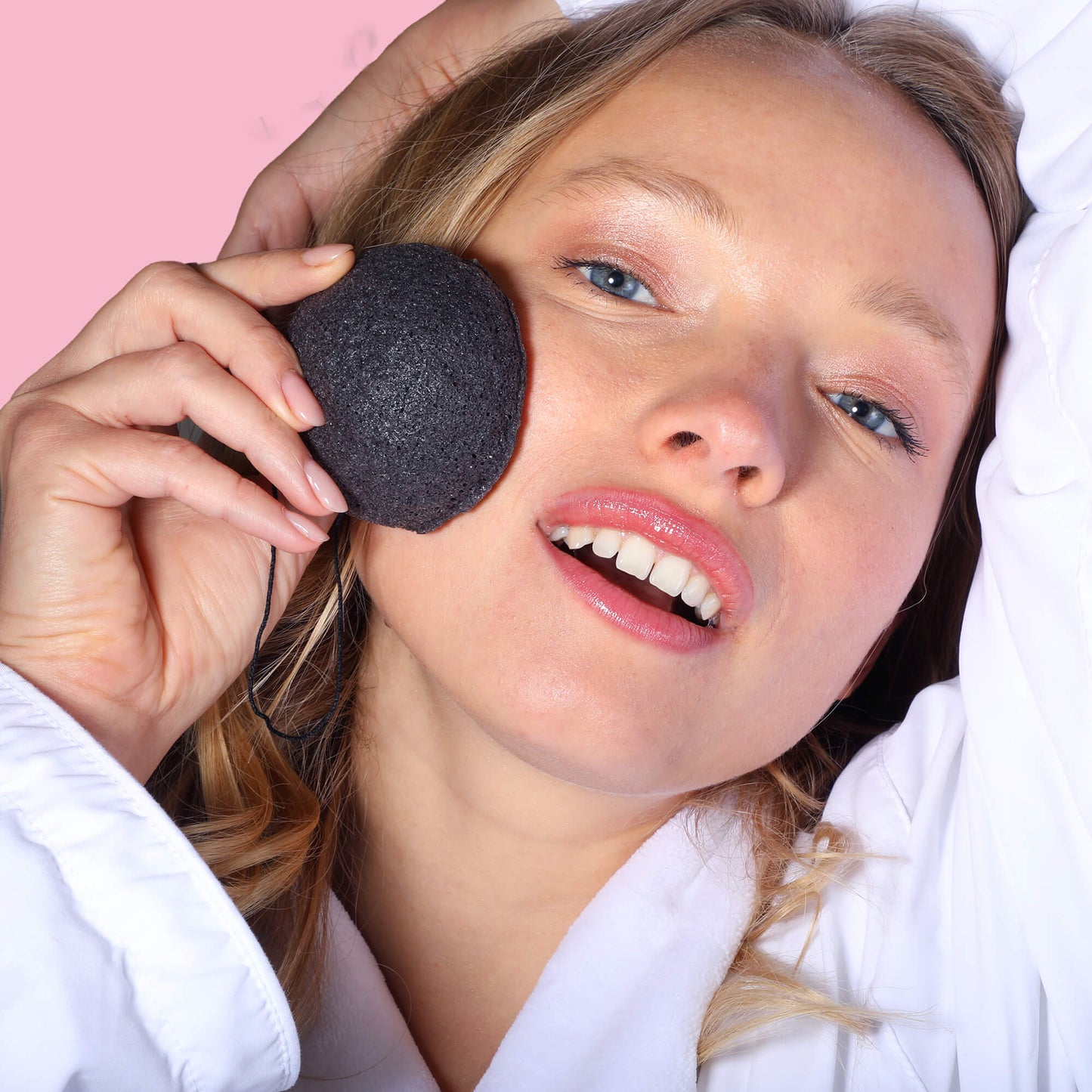 Afterspa Charcoal Konjac Sponge _ Cleansing By Detoxifying The Skin. 