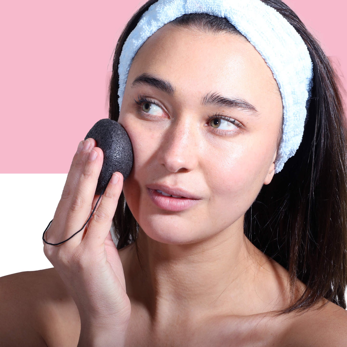 Afterspa Charcoal Konjac Sponge _ Cleansing By Detoxifying The Skin. 