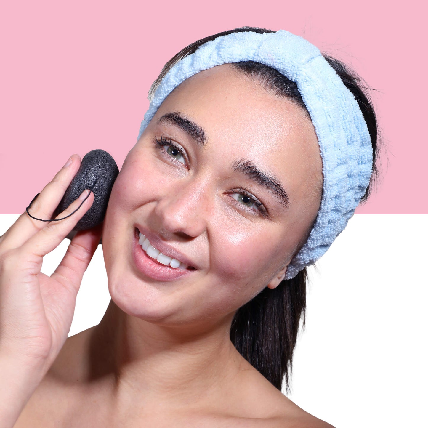 Afterspa Charcoal Konjac Sponge _ Cleansing By Detoxifying The Skin. 
