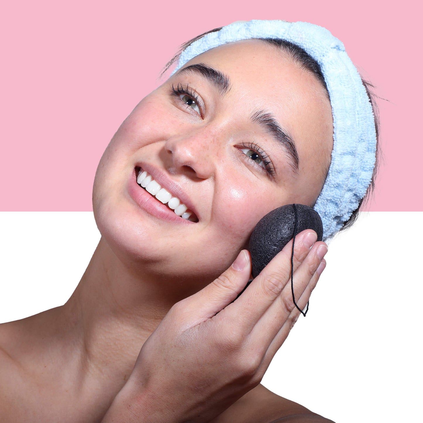 Afterspa Charcoal Konjac Sponge _ Cleansing By Detoxifying The Skin. 