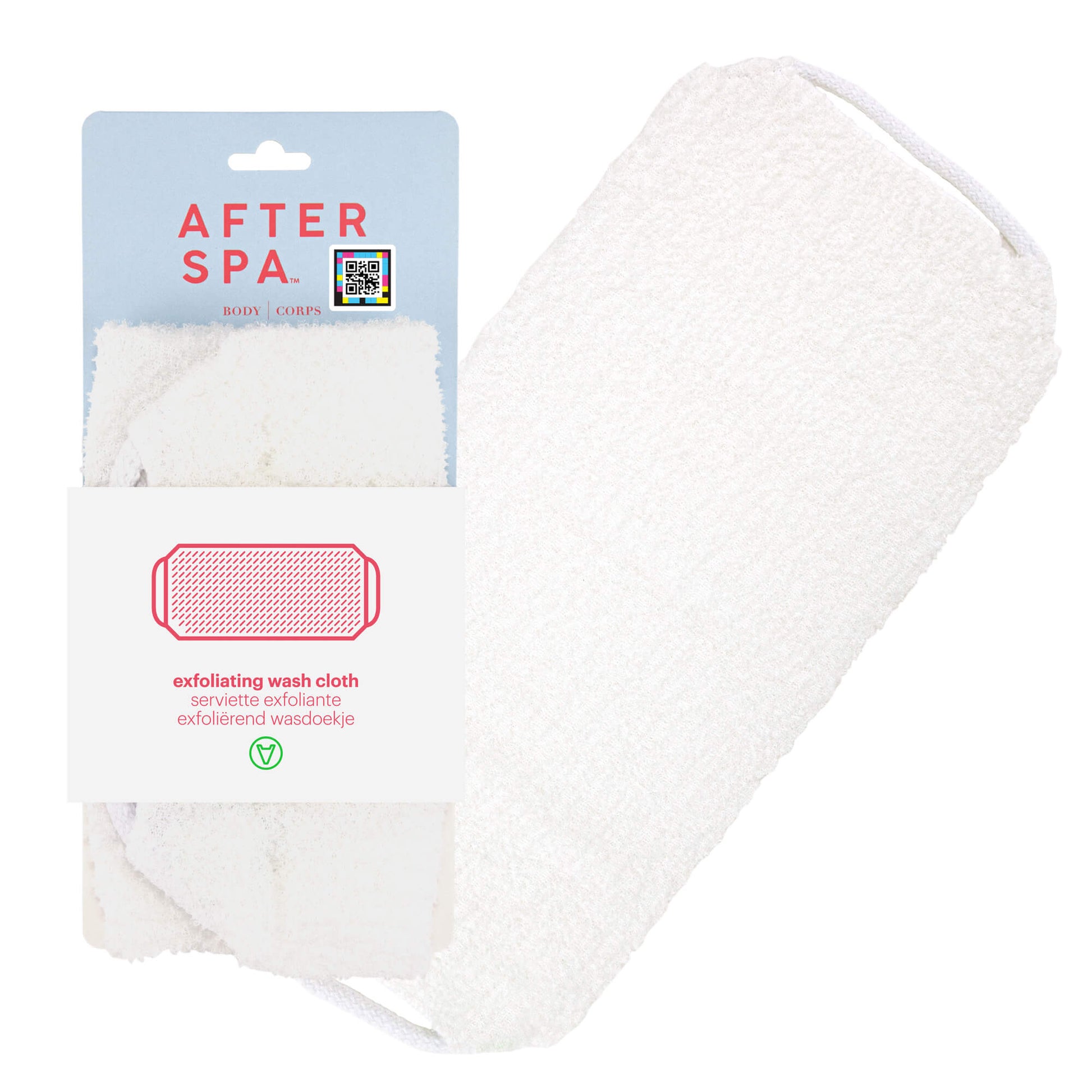 Exfoliating Wash Cloth by Afterspa to cleanse and exfoliate the body