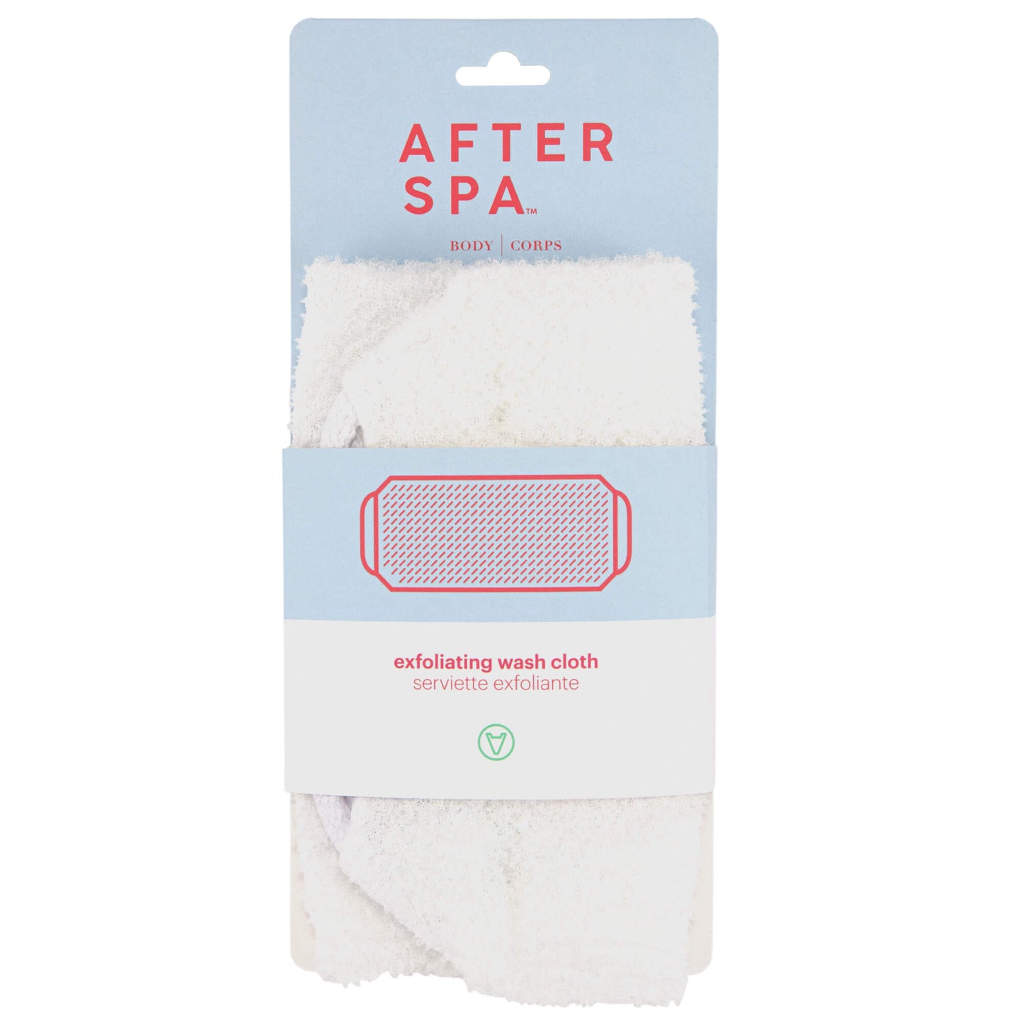 Exfoliating Wash Cloth by Afterspa to cleanse and exfoliate the bodyExfoliating Wash Cloth by Afterspa to cleanse and exfoliate the body