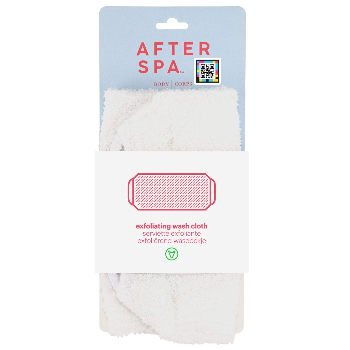 Exfoliating Wash Cloth by Afterspa to cleanse and exfoliate the body