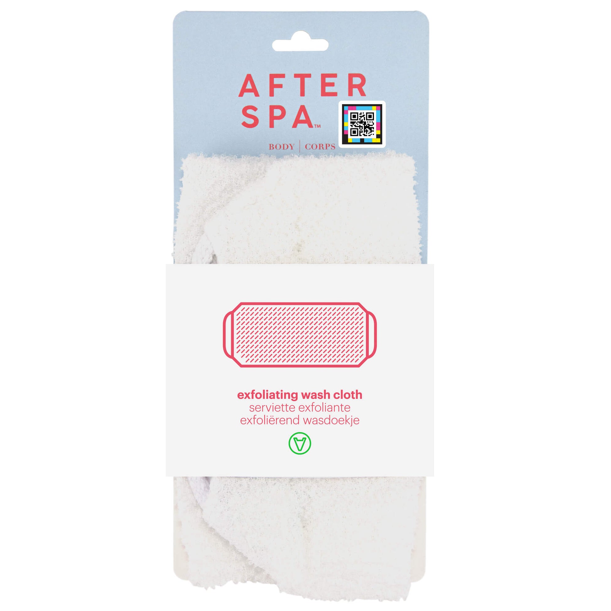 Exfoliating Wash Cloth by Afterspa to cleanse and exfoliate the body