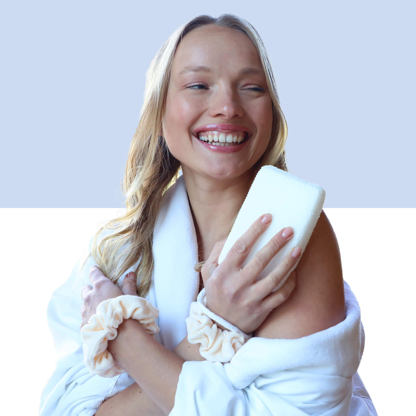 Afterspa Body Scrubber _ to cleanse and exfoliate the body.