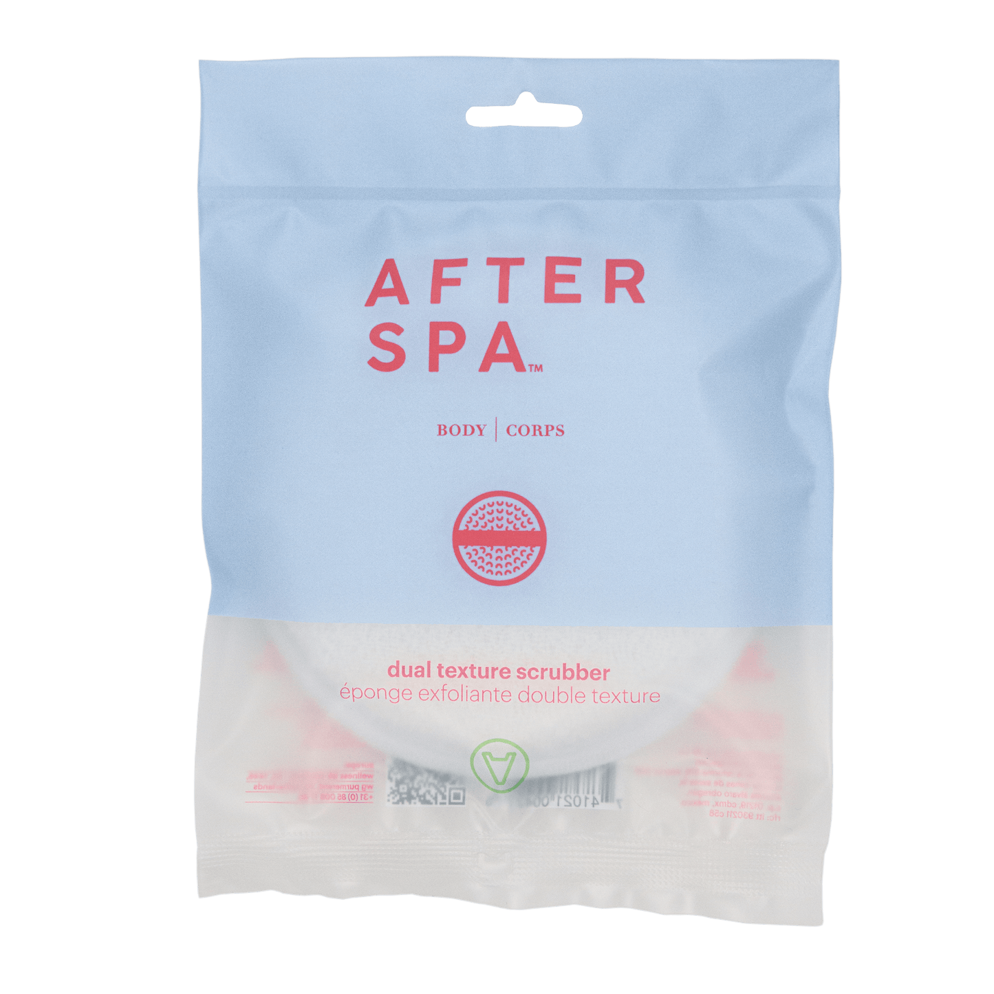 Afterspa Dual Texture Scrubber Double-sided to cleanse and exfoliate