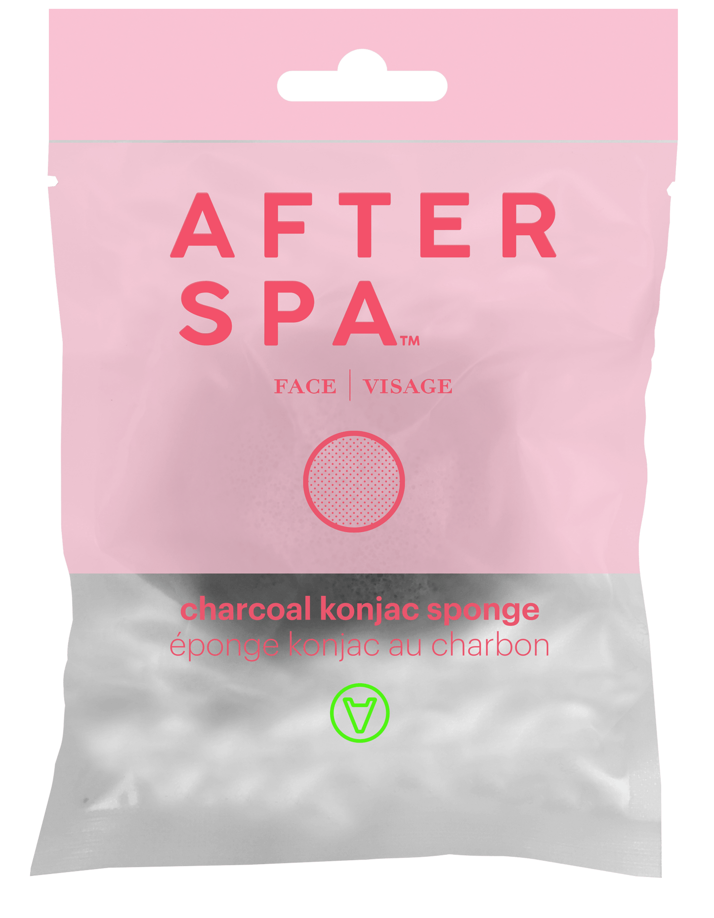 Afterspa Charcoal Konjac Sponge _ Cleansing By Detoxifying The Skin. 