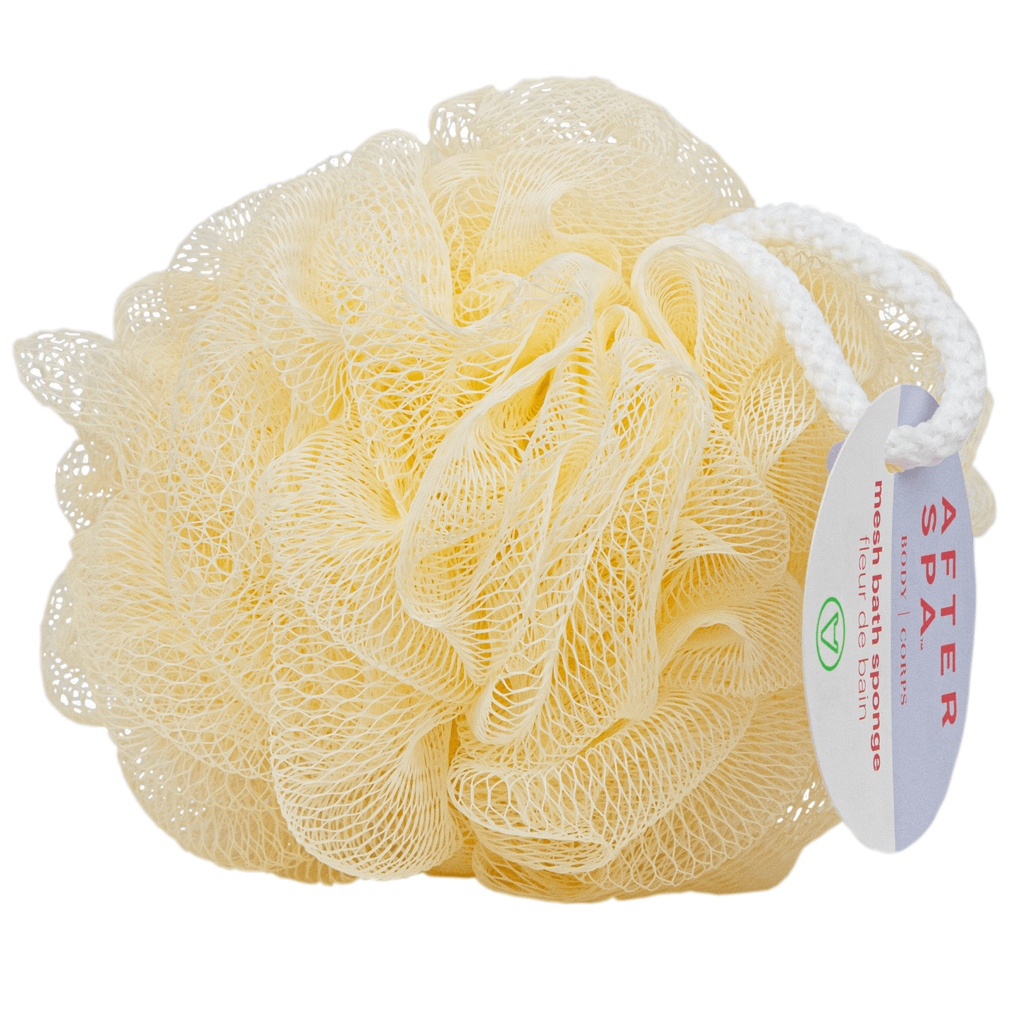 Afterspa Mesh Bath Sponge _ Body Cleanser For A Soapy, Bubbly Cleanse