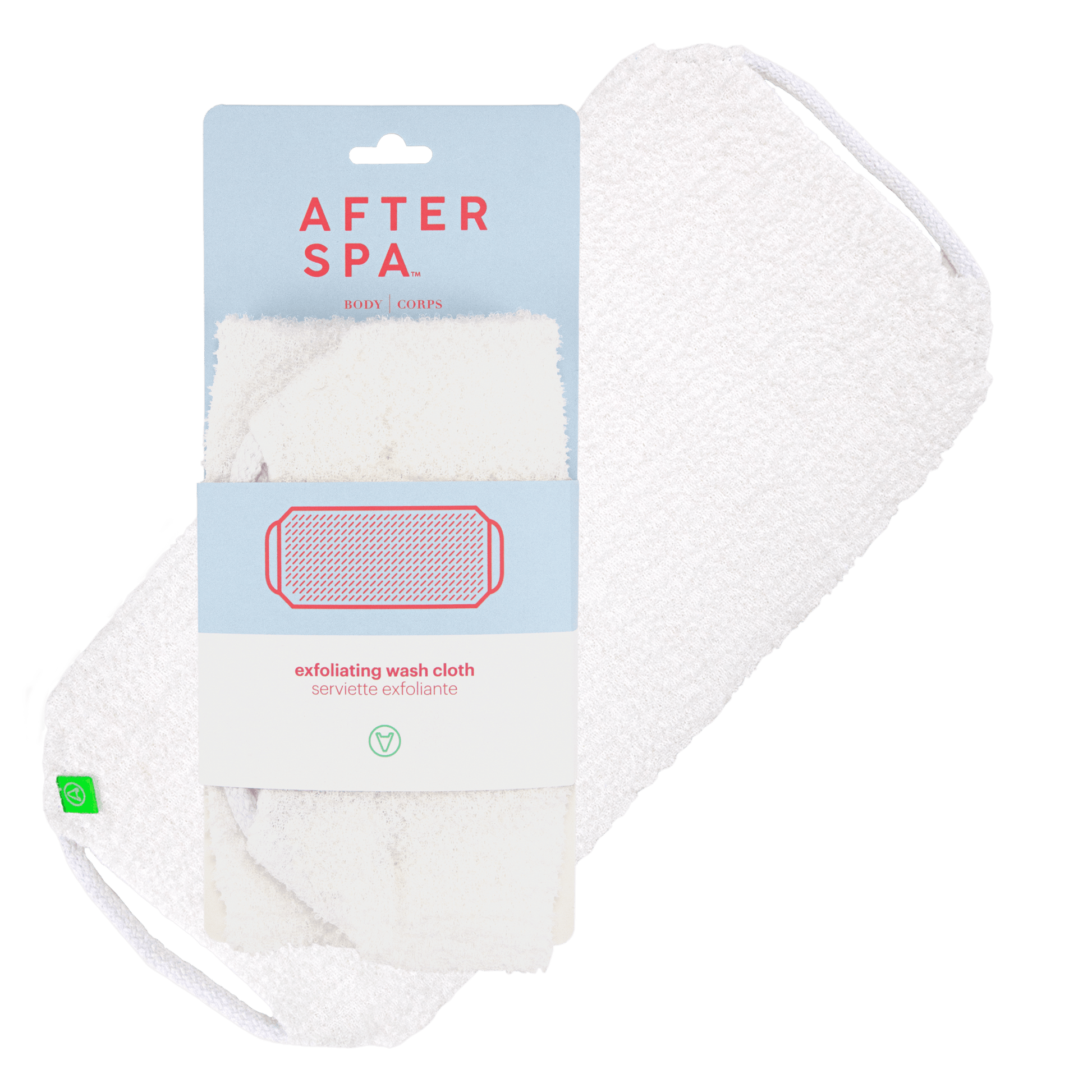 Exfoliating Wash Cloth by Afterspa to cleanse and exfoliate the bodyExfoliating Wash Cloth by Afterspa to cleanse and exfoliate the body