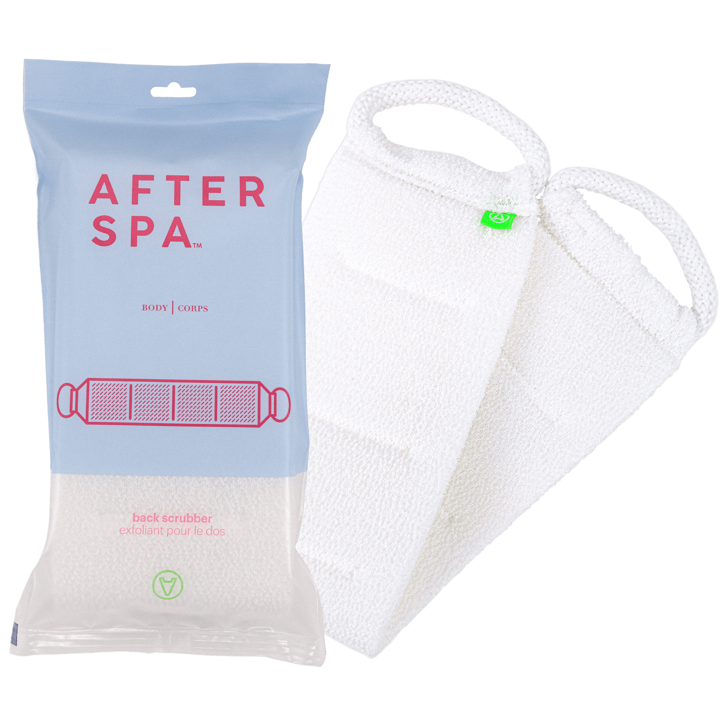 Afterspa Back Scrubber _ Scrubber to exfoliate the back.