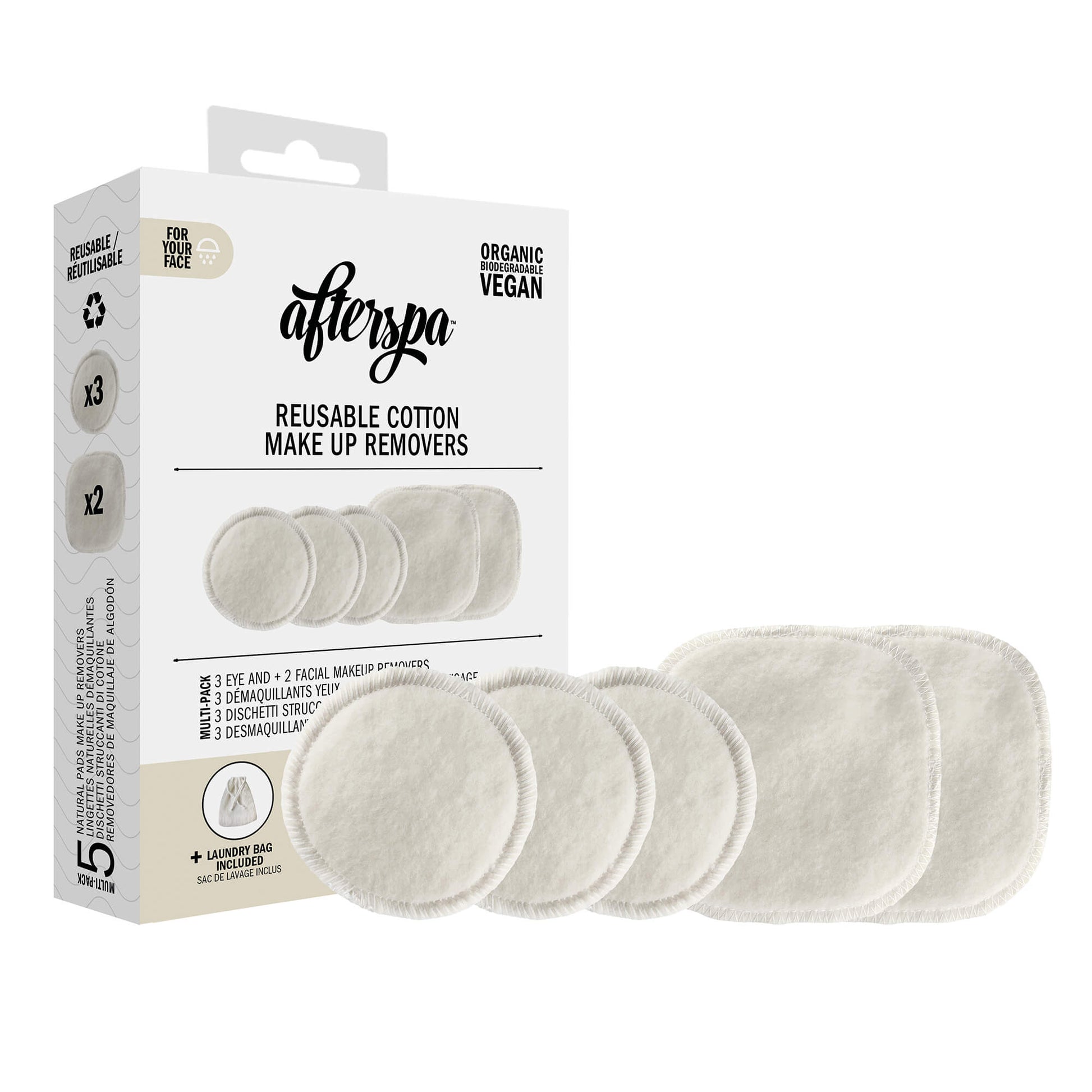 Reusable Cotton Make Up Remover - Afterspa -  Spa experience at home