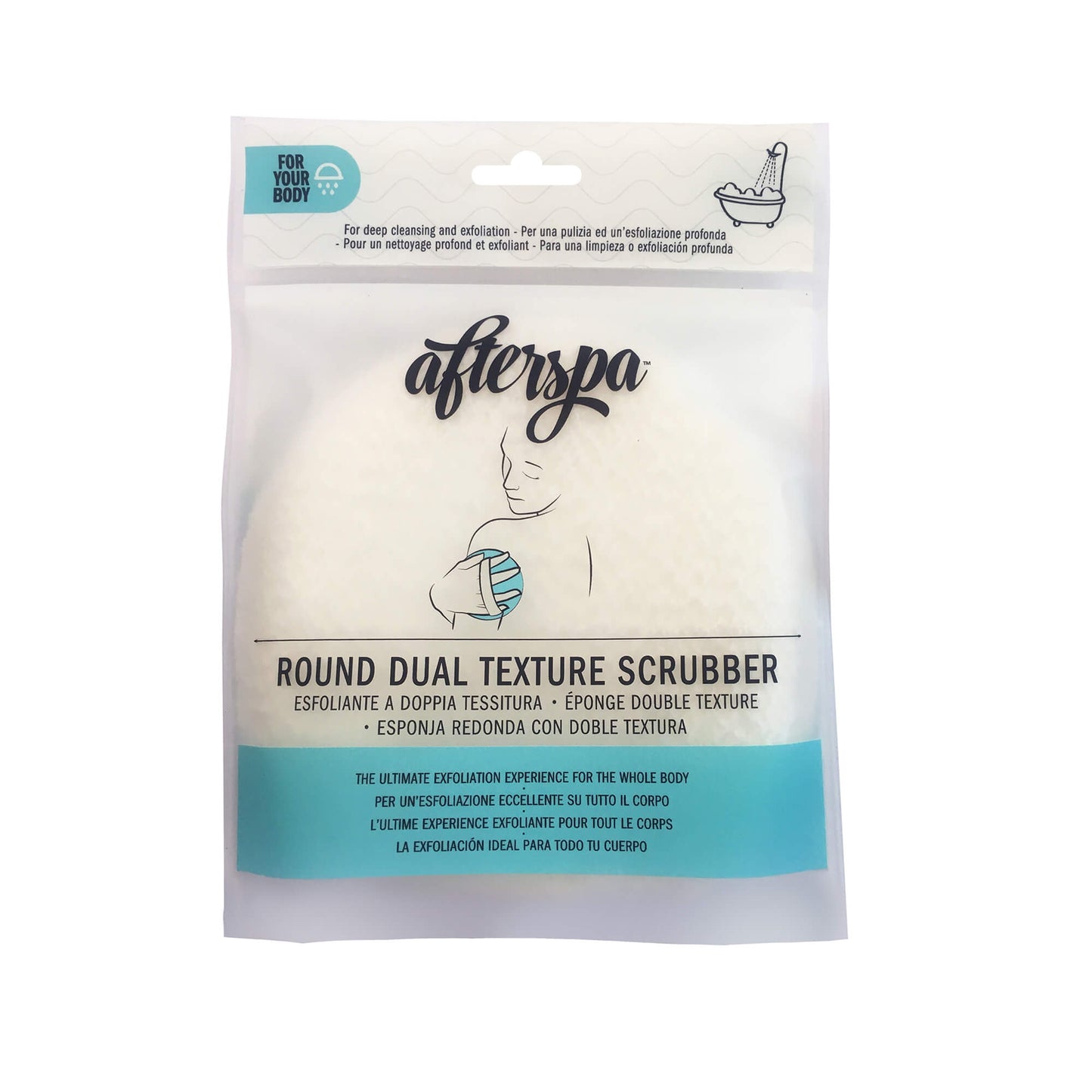 Round Dual Texture Scrubber - Afterspa -  Spa experience at home