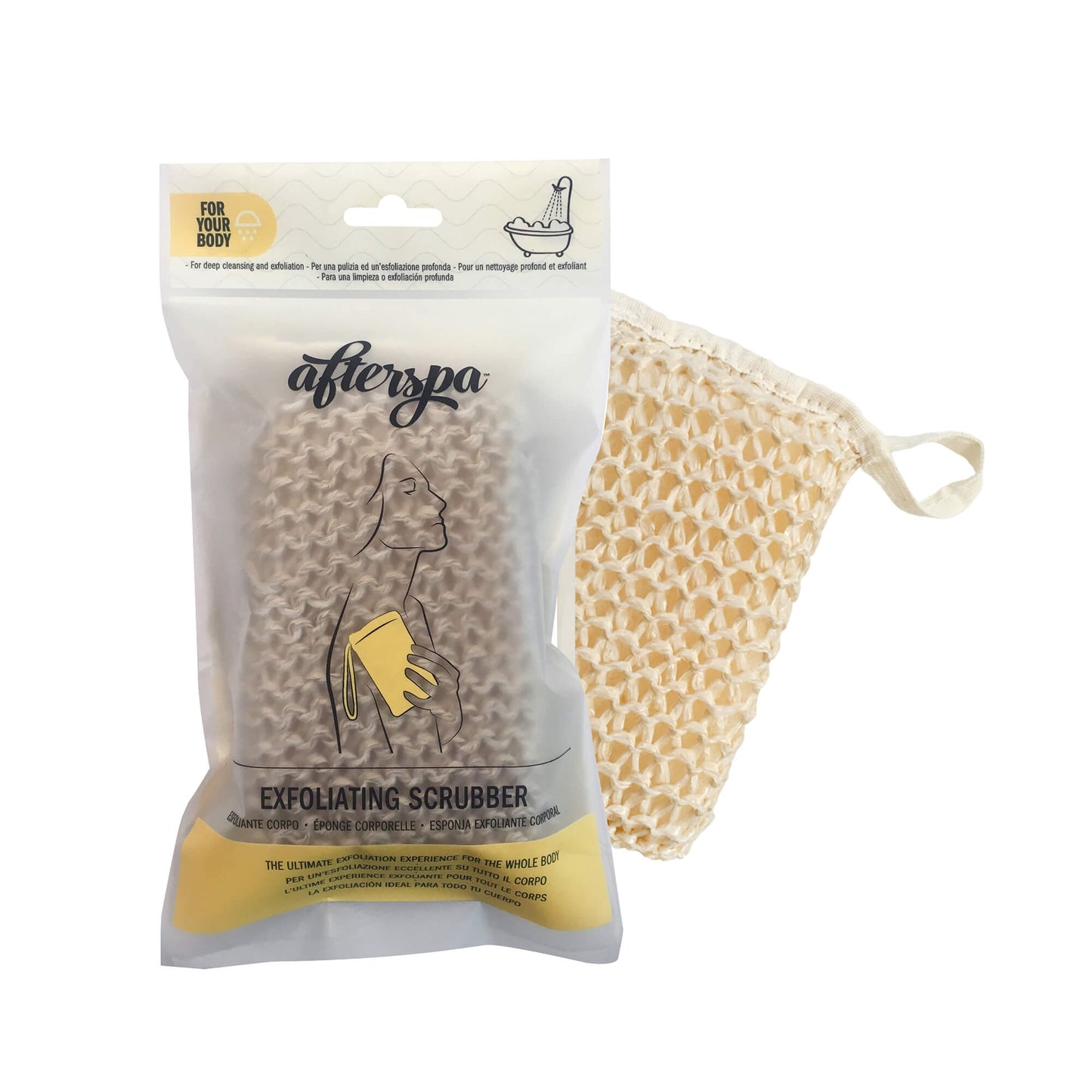 Bath and Shower Exfoliating Scrubber -Afterspa- Spa experience at home
